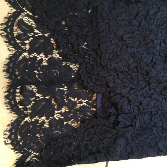 NWT Lulus navy blue lace dress S - Picture 3 of 6